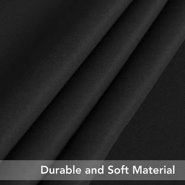 8 Pack Black 120 inch Round Polyester Table Cloth U8540