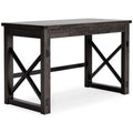 Dark Gray Rustic Farmhouse Home Office Desk A561