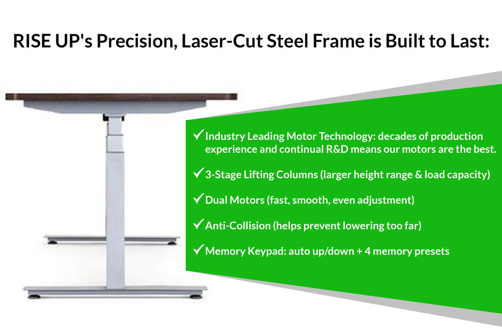 White Natural Bamboo Adjustable Computer Desk G4473