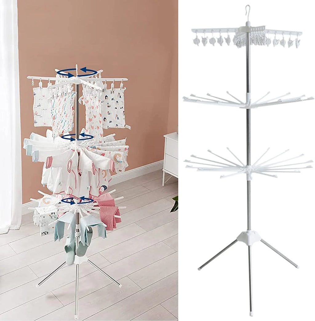 360 °Rotation Tripod Drying Rack Laundry Hanger N644012