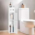 White Freestanding Bathroom Storage Shelf E71966