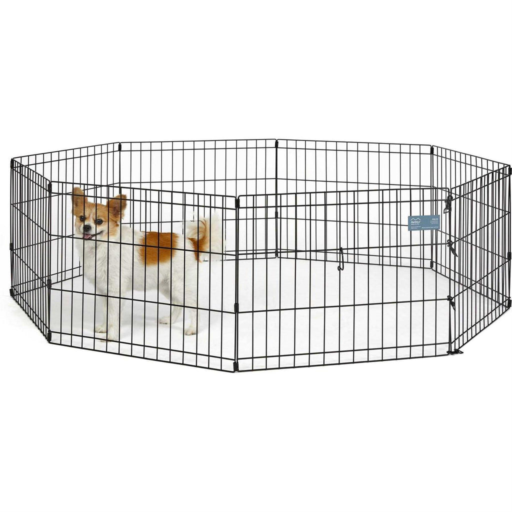 Black 18-Inch Dog Exercise Pen & Playpen O859218