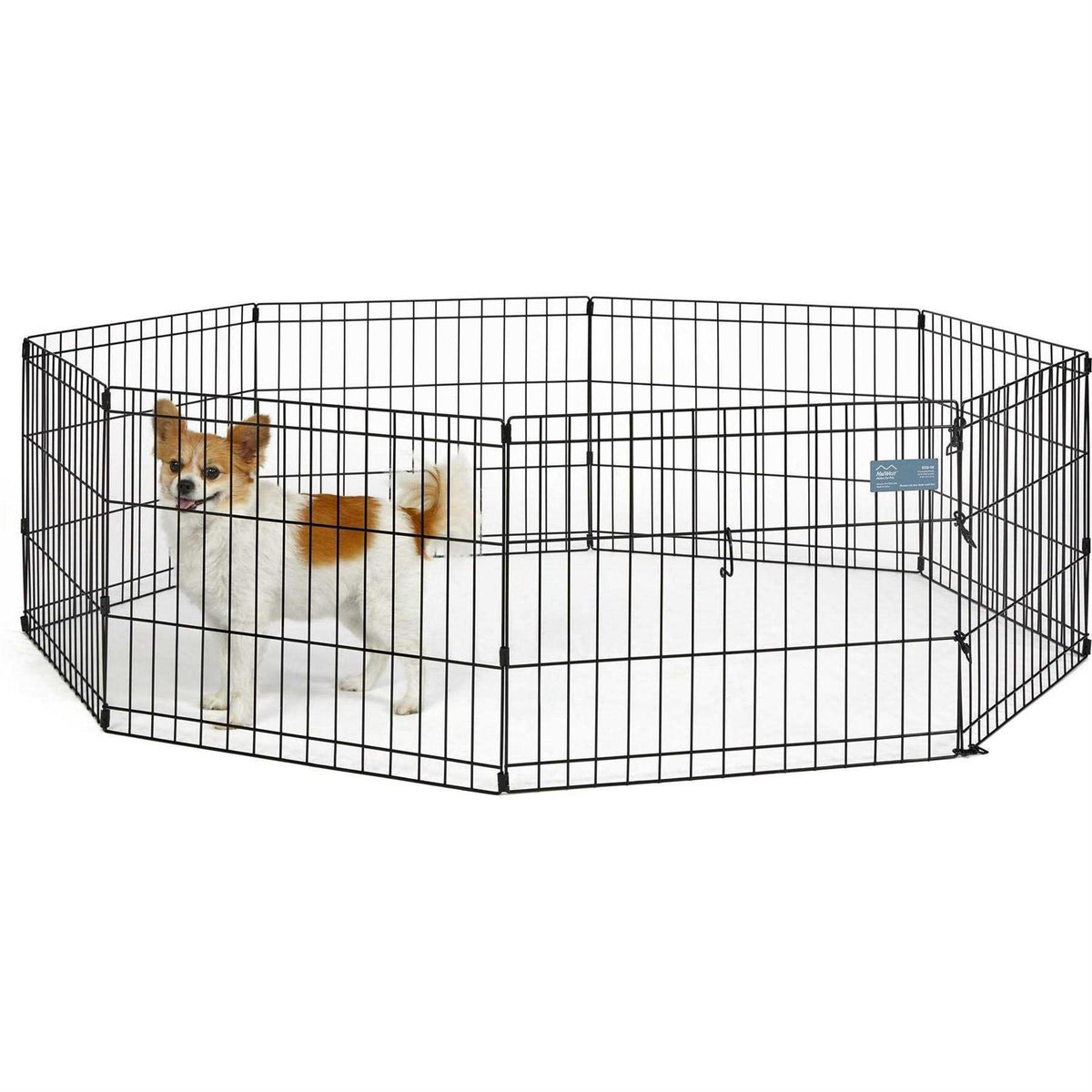Black 18-Inch Dog Exercise Pen & Playpen O859218