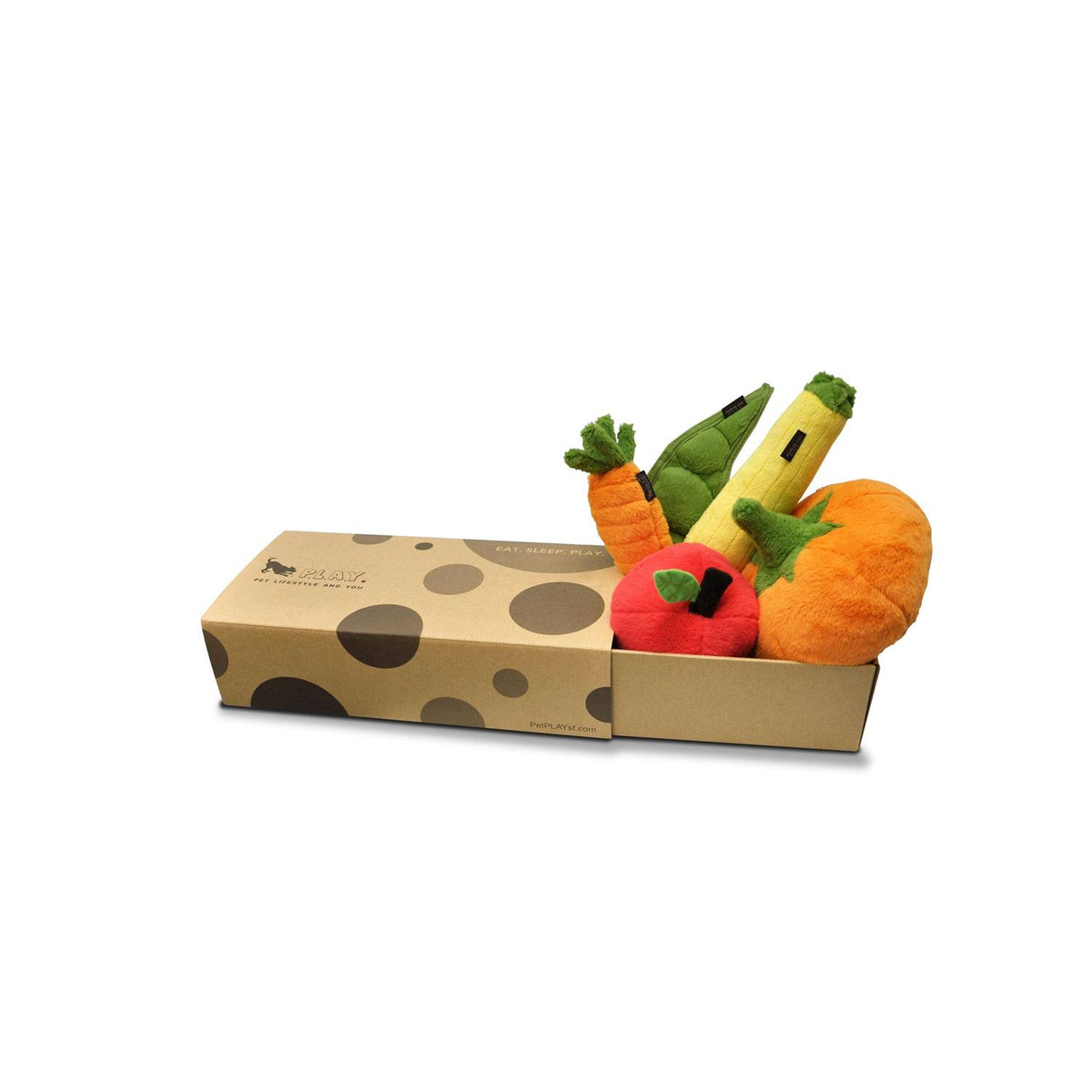 Plush Carrot Dog Toy S384