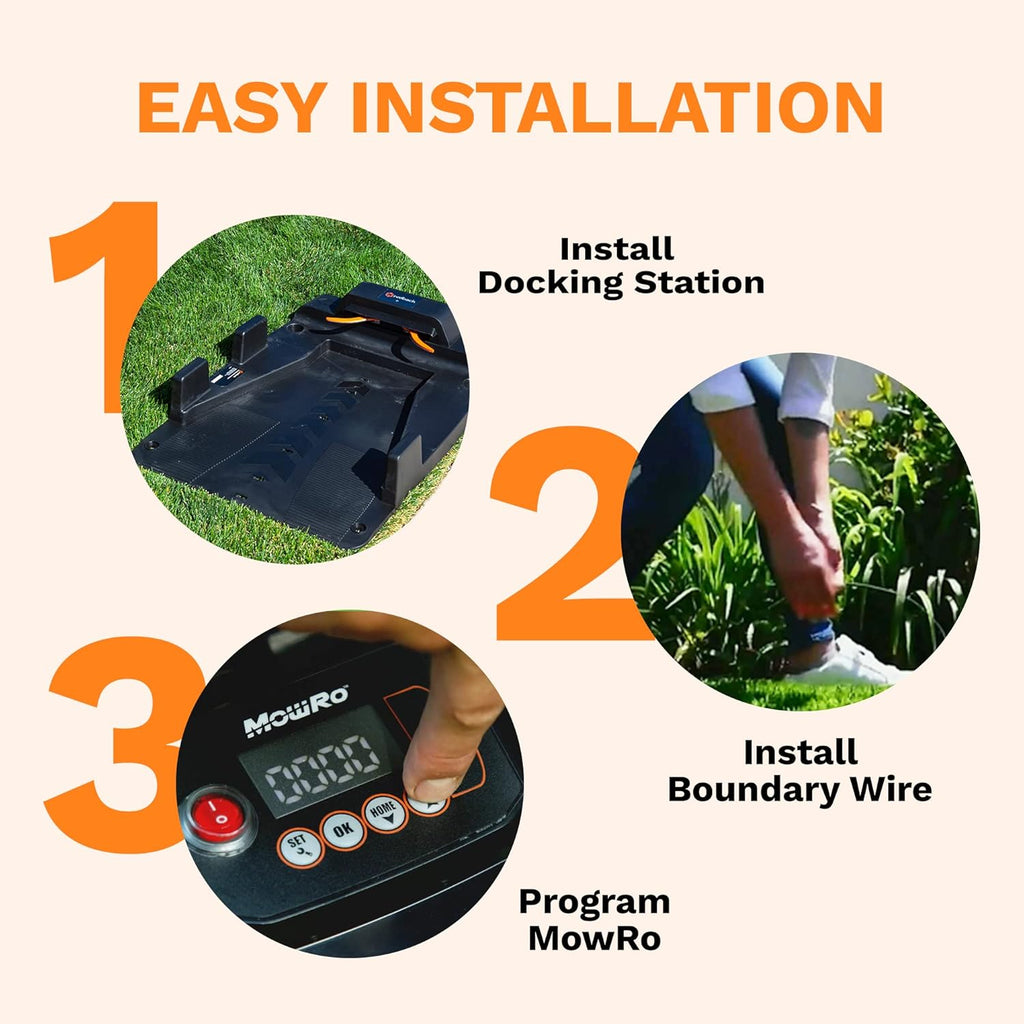 WiFi Enabled Robot Lawn Mower with 9.5inch Cutting Width U6143