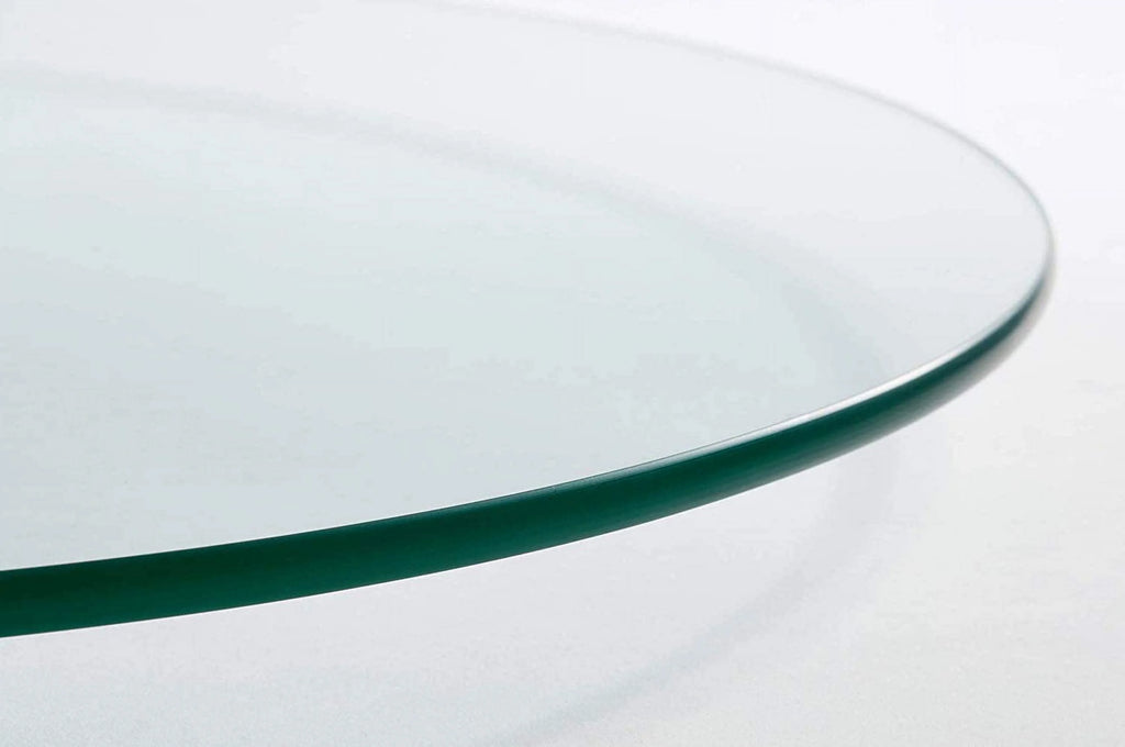 36" Round Tempered Clear Glass Table Top 1/4" Thick V671