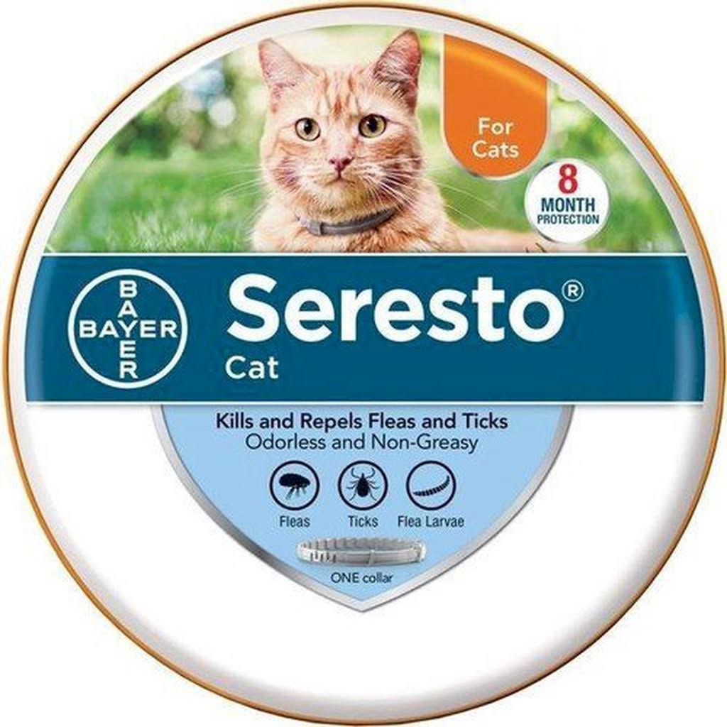 Seresto Flea and Tick Collar for Cat, 8 Month Protection H76214