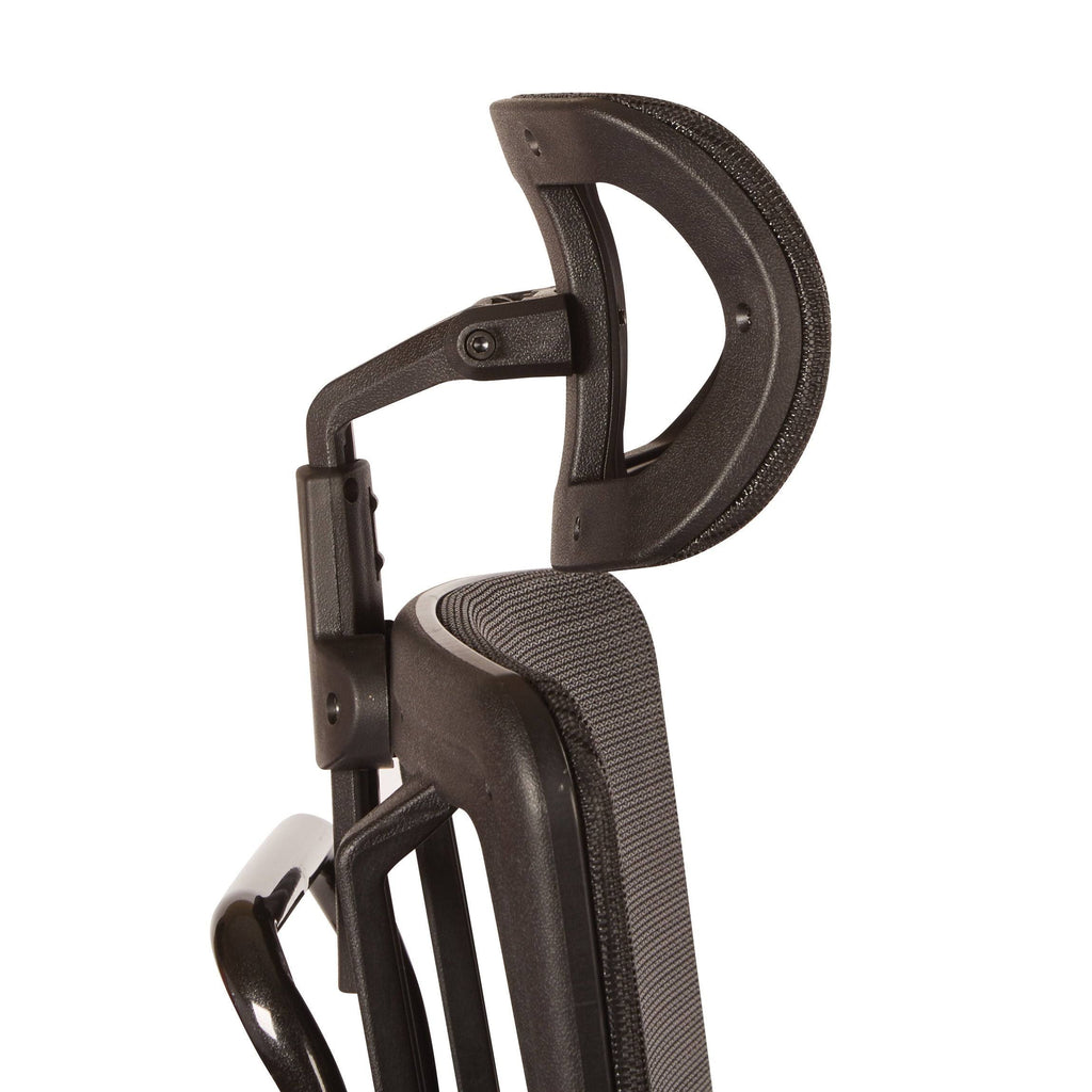 Black Mesh Back Chair with Headrest Y17345
