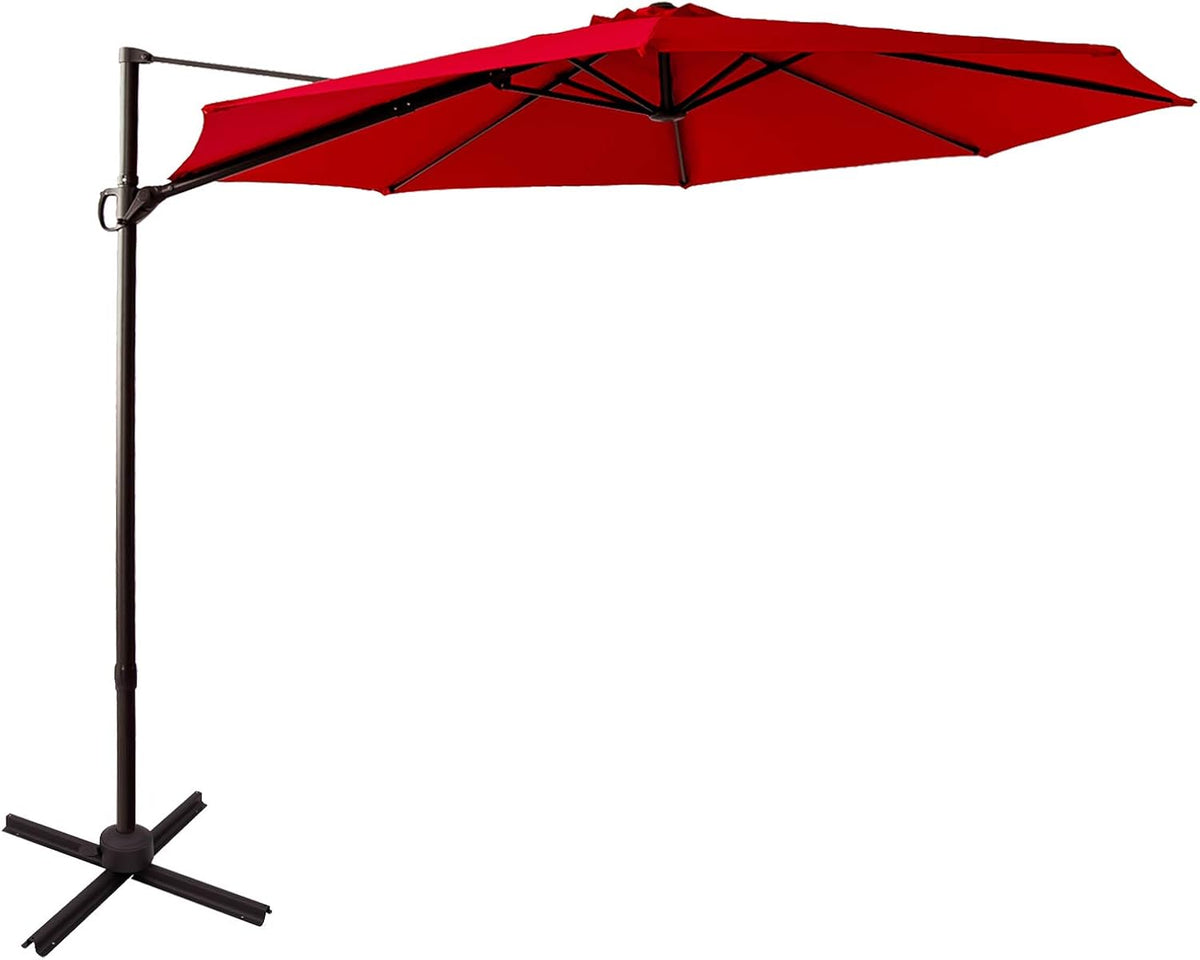 10 ft Cantilever Offset Patio Umbrella and Stand L66035
