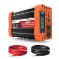 2000W Pure Sine Wave Power Inverter 12V to 120V AC with Dual AC and USB R511