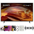 43 Inch 4K HDR LED Smart TV with Google TV Bundle with Wall Mount, Surge Adapter, 2x 6FT 4K HDMI 2.0 Cable K62219