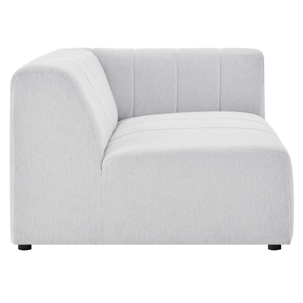 Ivory White Fabric Corner Chair I94493