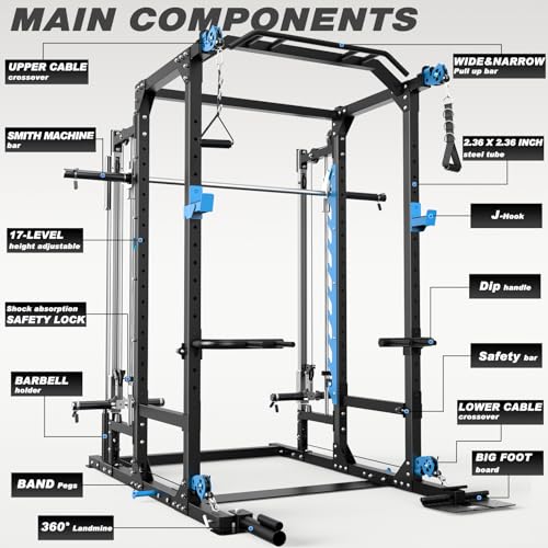 Power Cage with Cable Crossover and LAT-Pull Down System O8289