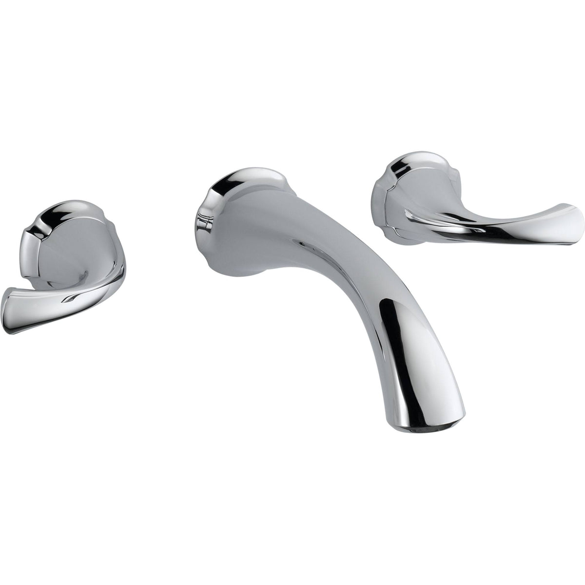 Chrome Two Handle Wall Mount Lavatory Faucet R751615