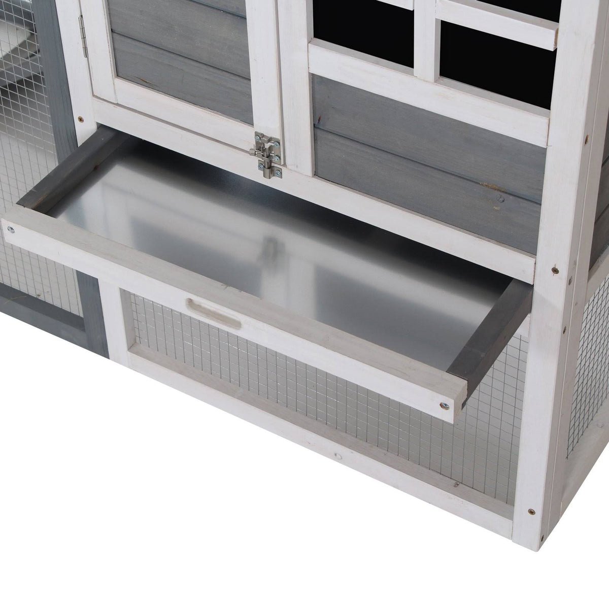 Outdoor Wooden Rabbit Hutch with Run F155308