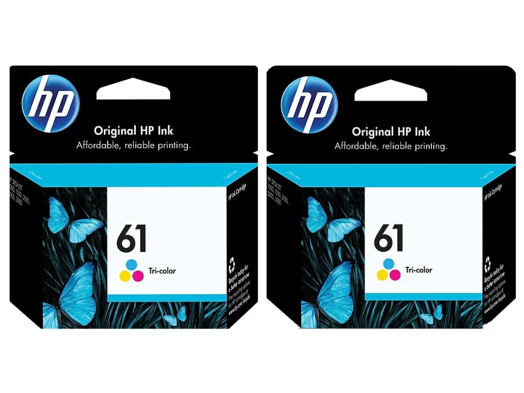 HP 61 Tri-color Ink Cartridge 2 Pack A900340