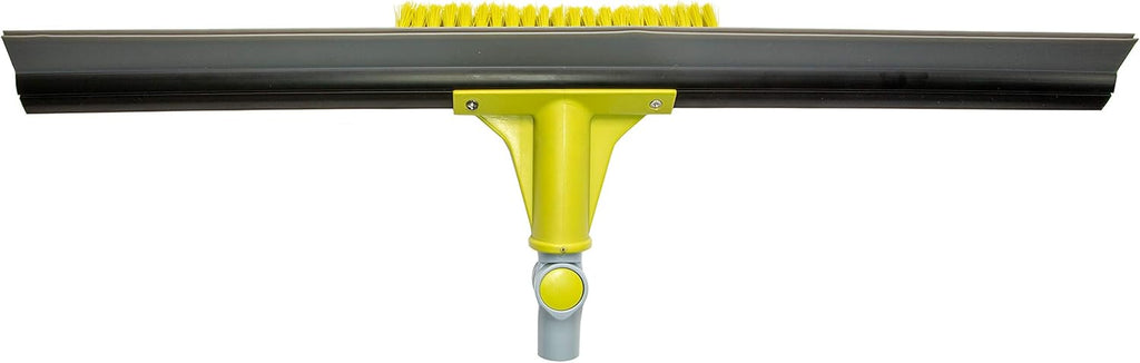 Extension Pole with 24-inch Floor Squeegee and Grout Scrubbing Brush Combo, Pack of 2 A72924