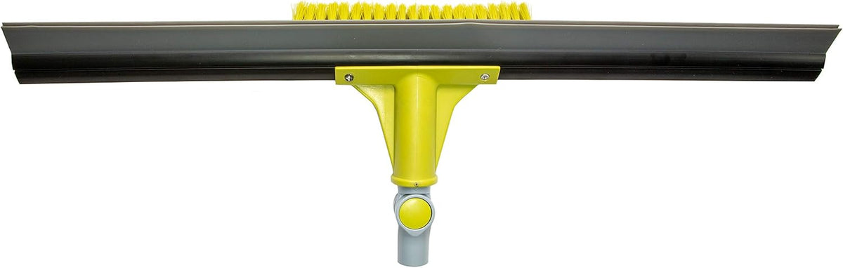 Extension Pole with 24-inch Floor Squeegee and Grout Scrubbing Brush Combo, Pack of 2 A72924