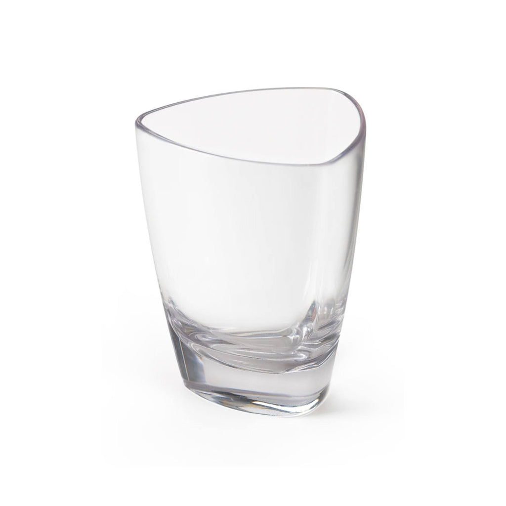 3 oz. San Plastic Triangle Dessert Glass M546