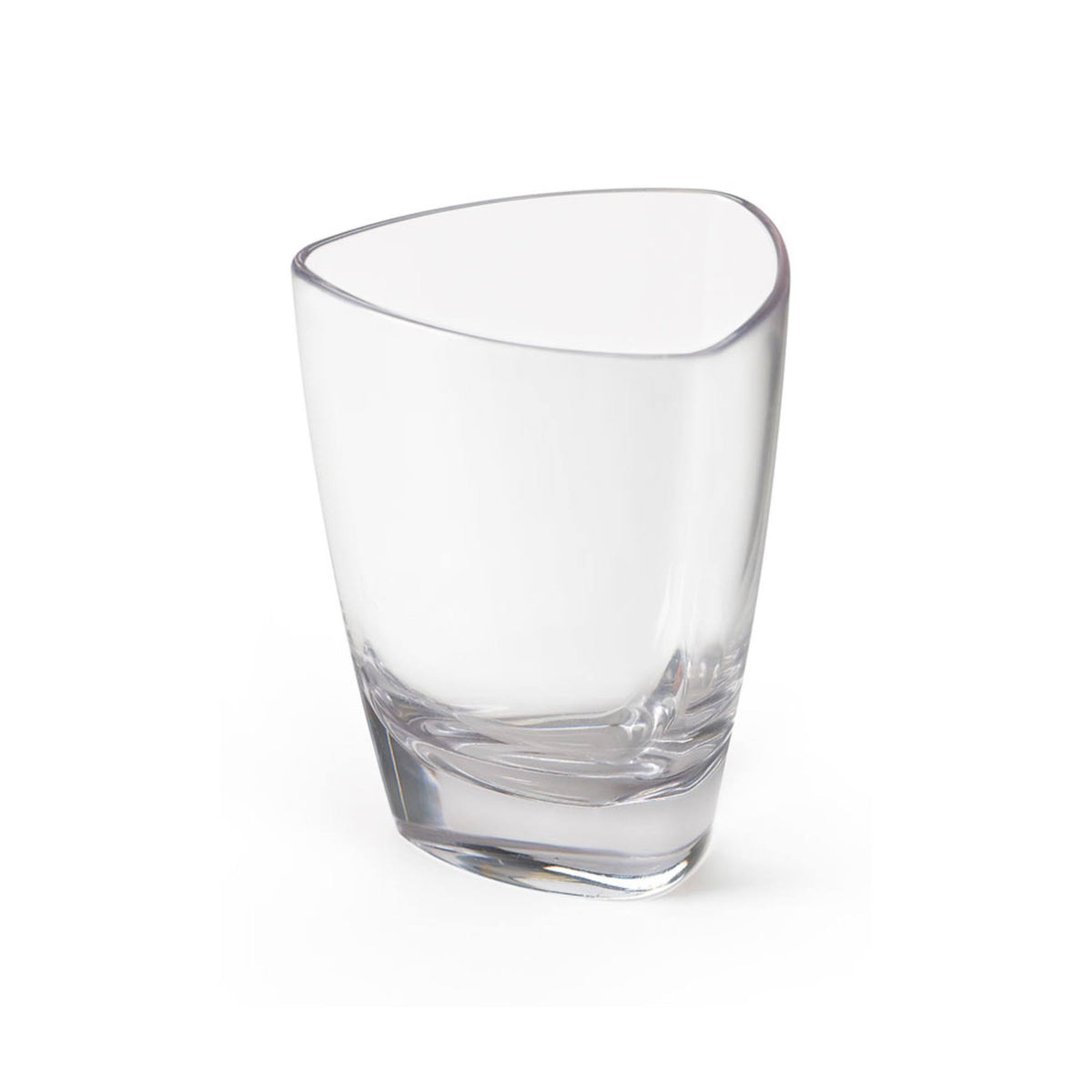 3 oz. San Plastic Triangle Dessert Glass M546