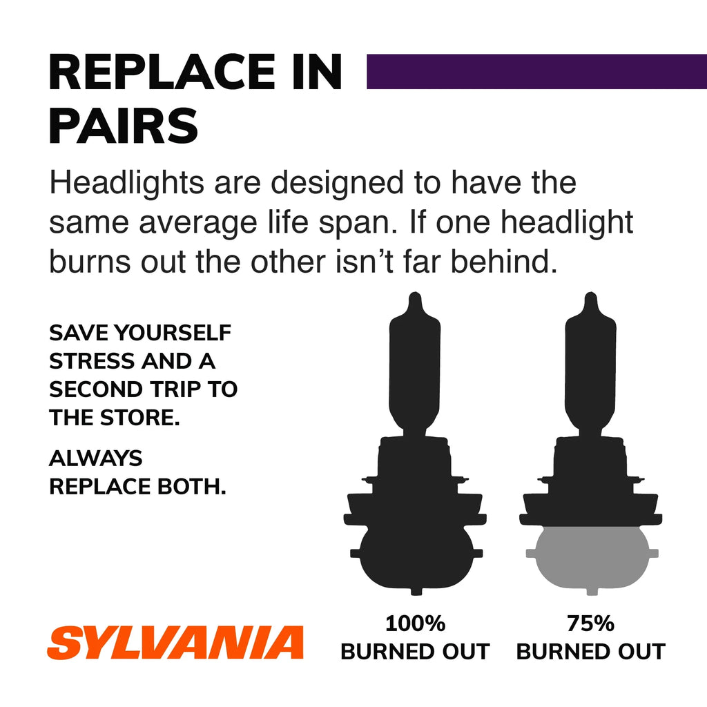 H11 Halogen Headlight Bulb, Pack of 2 E665463