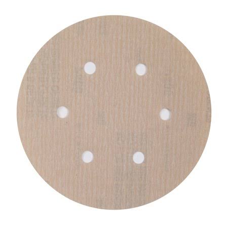 6 in. 400 Grit Aluminum Oxide Hook & Loop Vacuum Paper Disc U8574