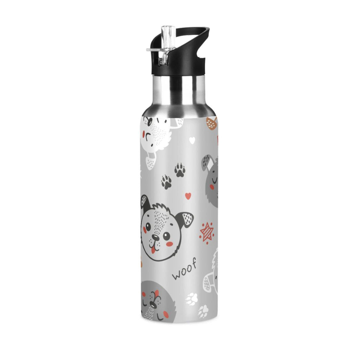 Insulated Stainless Steel Water Bottle with Straw Lid 20 oz O2116