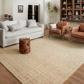 Straw/Ivory Plaid Area Rug P43187