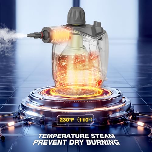 Handheld Steam Cleaner with 16 PCS Accessory & Safety Lock, 500ML White C271229