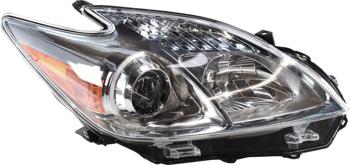 Set of 2 Halogen Headlight Lens and Housing for 2010-2011 Toyota Prius T435