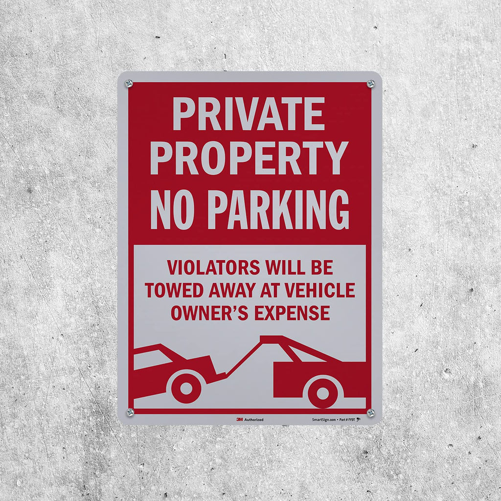 24 x 18 inch Metal Sign, 80 mil Aluminum, Red and White, Pack of 2 G669
