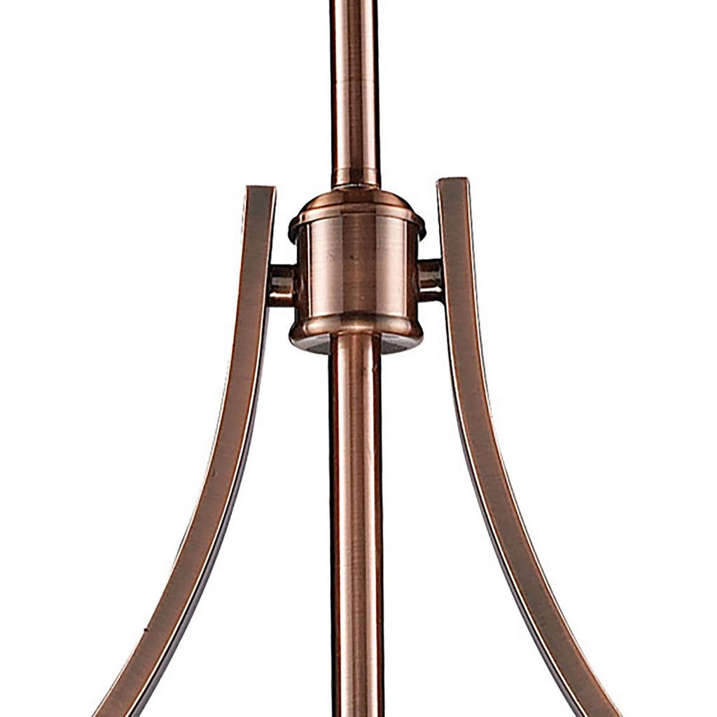 3-Light Billiard Island Light in Antique Copper D1739