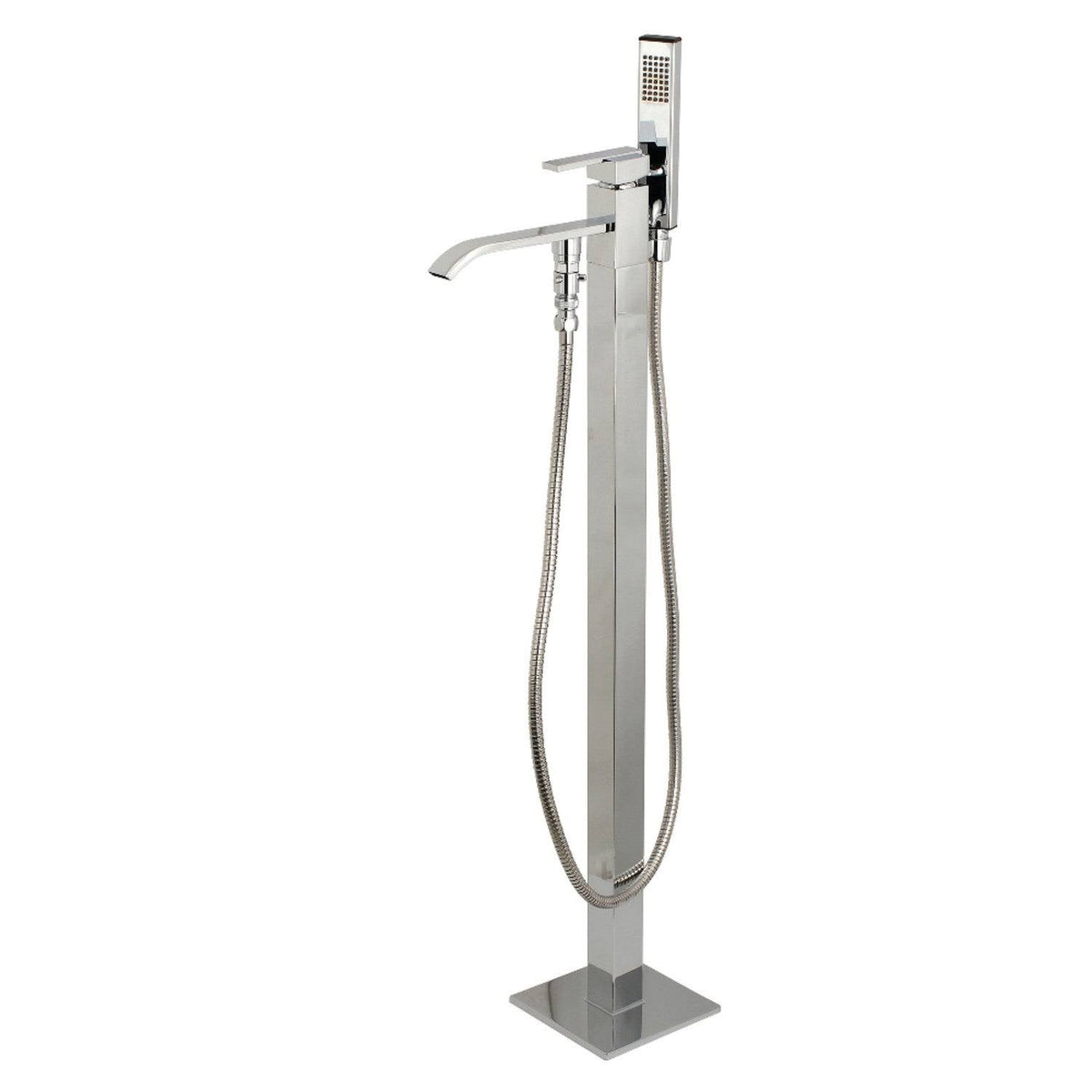 Brushed Brass Freestanding Tub Faucet with Hand Shower Q484618