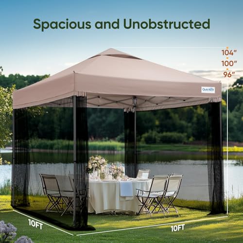 10x10 Pop Up Screened Canopy Tent G413