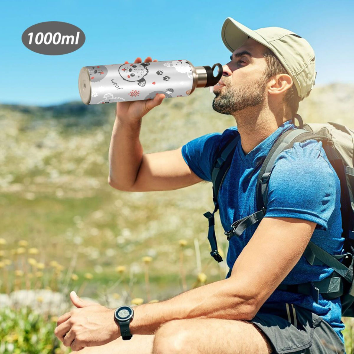 Insulated Stainless Steel Water Bottle with Straw Lid 20 oz O2116