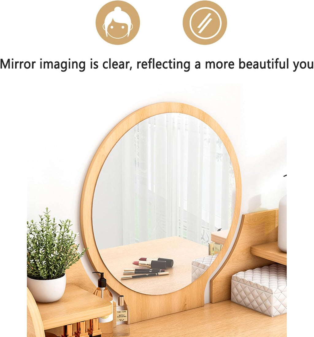 Makeup Vanity with Mirror and 2 Drawers N899853