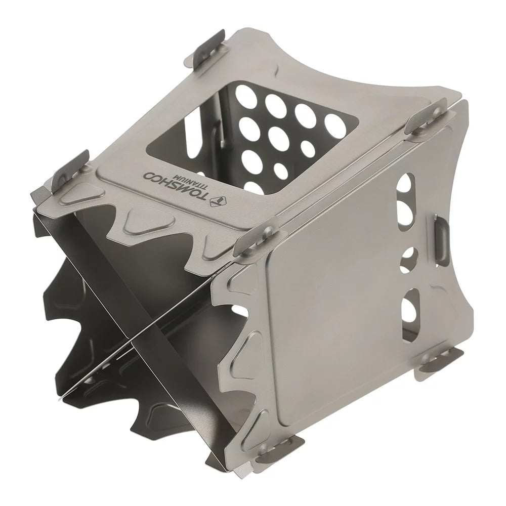 Portable Titanium Wood Camping Stove Q385