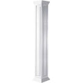 10 inchw x 96 i Craftsman Classic Square Non-Tapered Raised Panel Column with Crown Capital and Crown Base X624