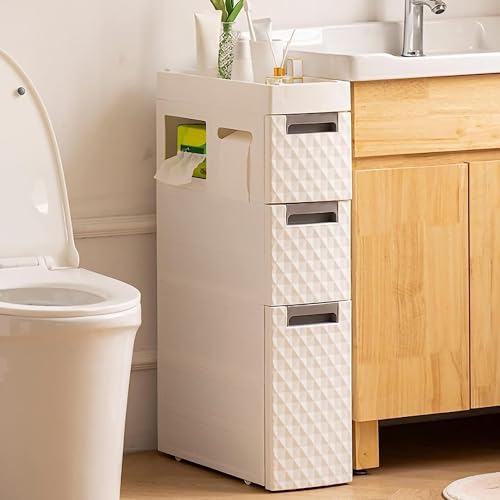 Narrow Slim Storage Cabinet with 2 Drawers C207046