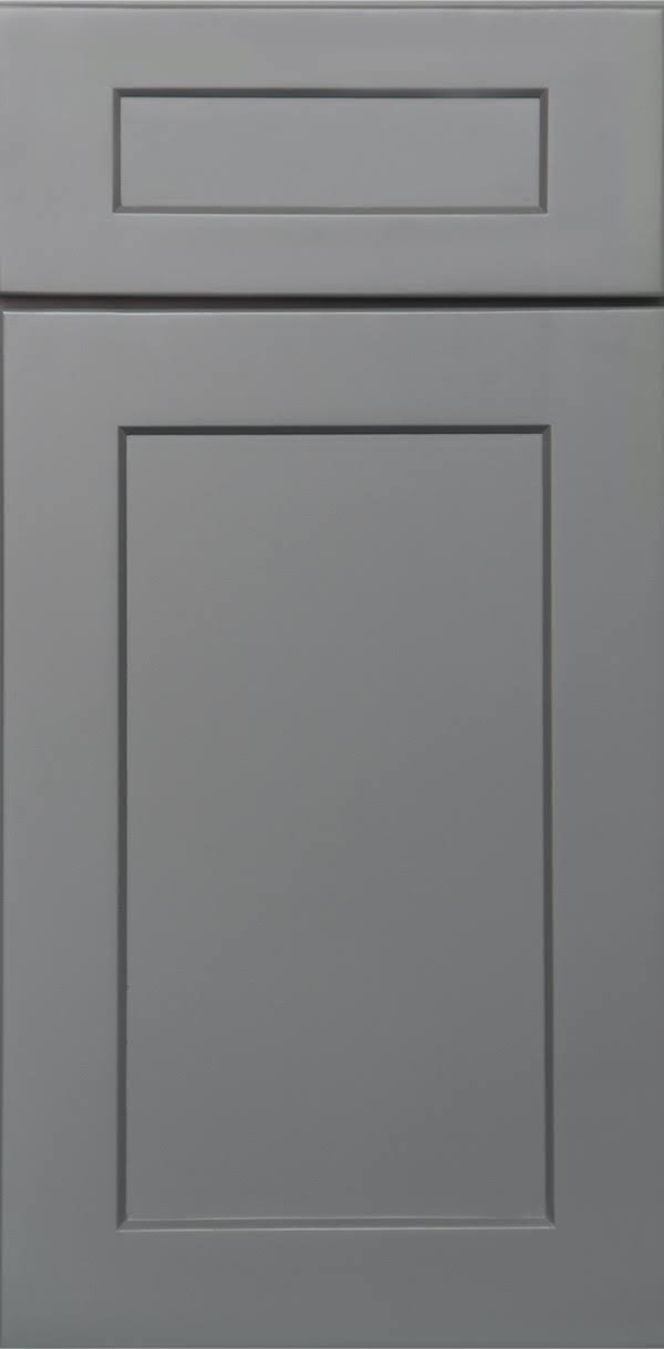 Grey 1 Door 1 Drawer Base Cabinet with 2 Rollout Shelves A777
