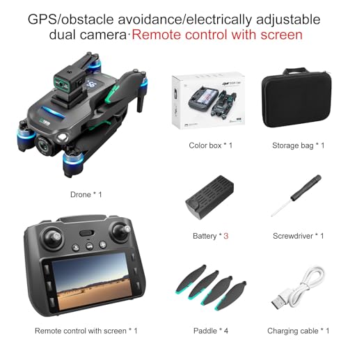 White 4K GPS UHD Drone with Camera O518942