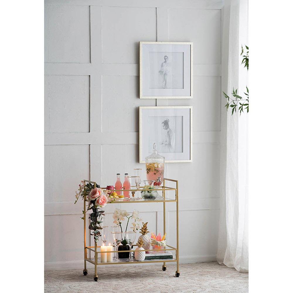 Polished Gold Iron Cart R171