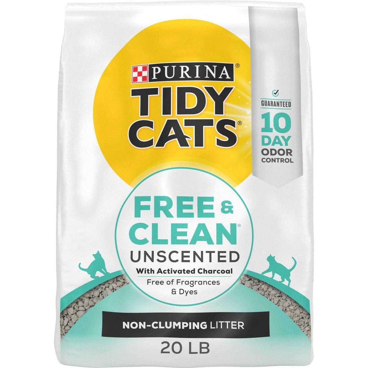 Unscented Non Clumping Cat Litter with Activated Charcoal R93454