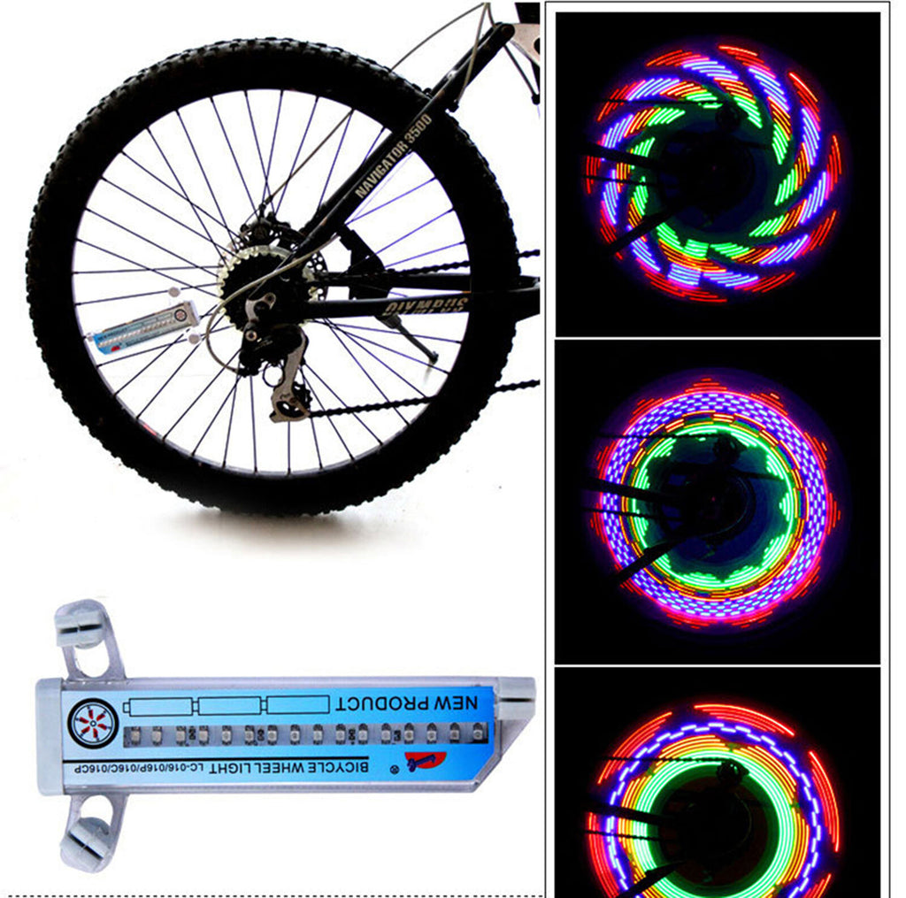 Rainbow 32 LED Wheel Signal Lights for Bicycles Z754049