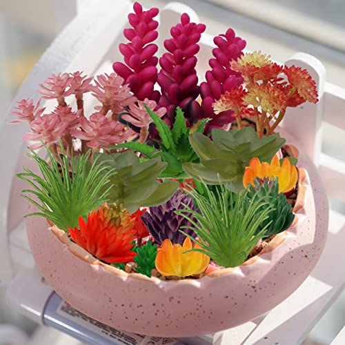 22pcs Green Artificial Succulents A9101