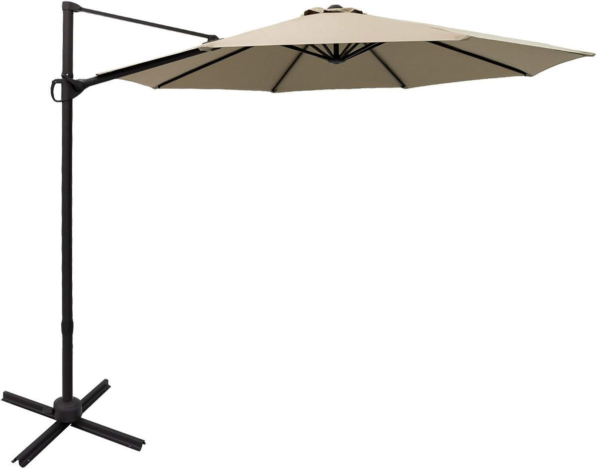 10 ft Cantilever Offset Patio Umbrella and Stand L66035