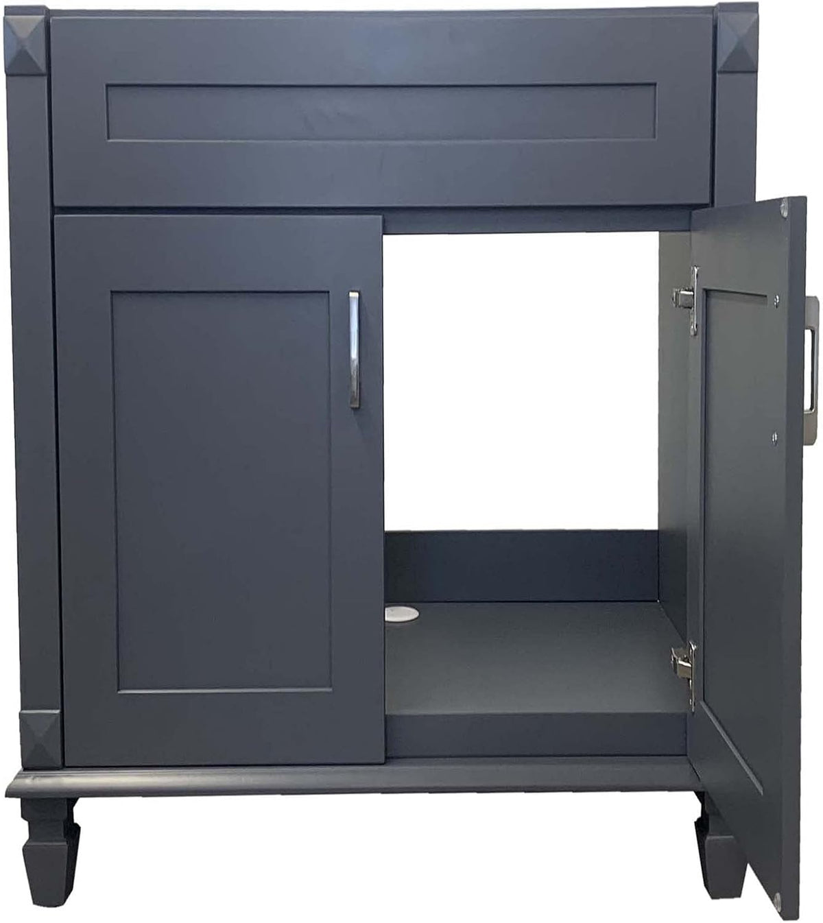 New Grey Shaker Single-Sink Bathroom Vanity Base Cabinet S9668
