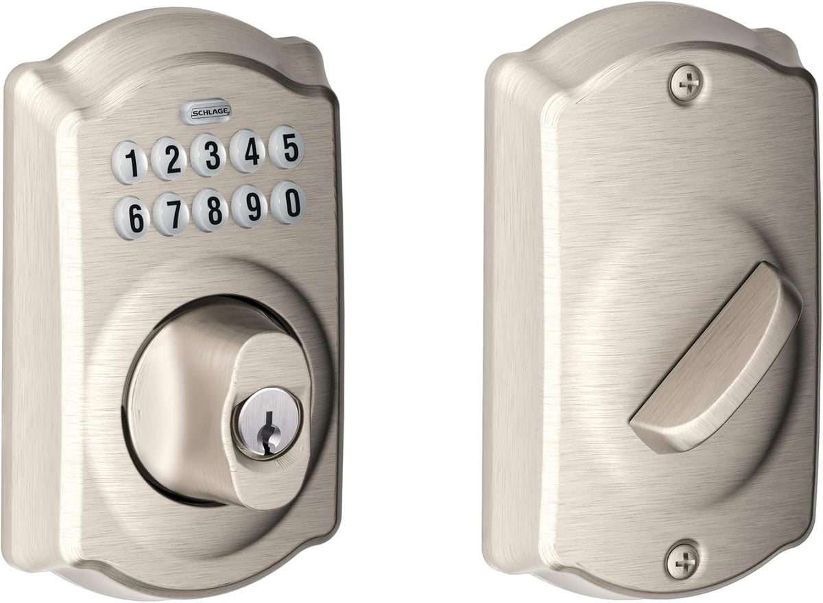 Keypad Deadbolt Electronic Keyless Entry Lock Bright Brass Q13807