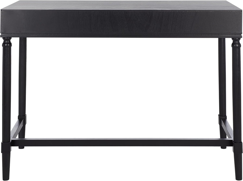 Black/Natural 2-Drawer Computer Desk Y8248
