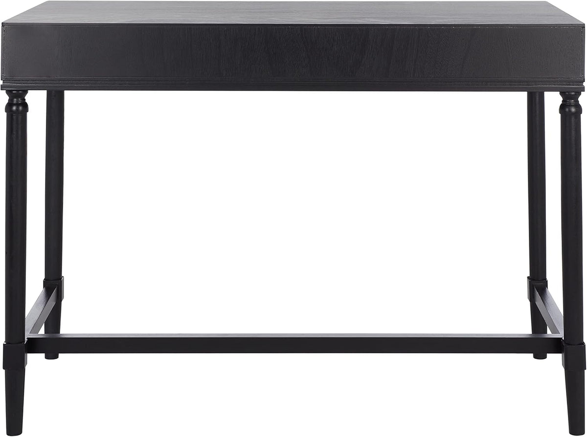 Black/Natural 2-Drawer Computer Desk Y8248